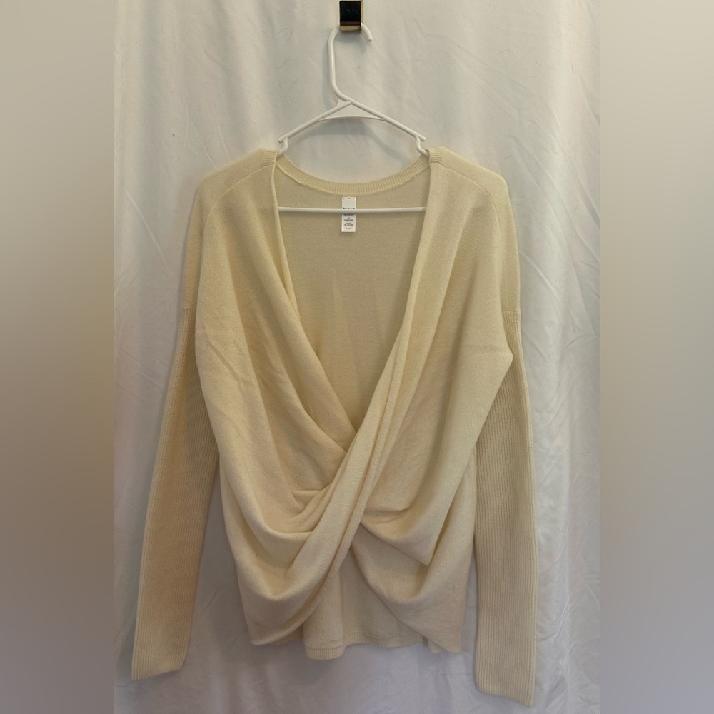 Athleta wool/cashmere wrap sweater
